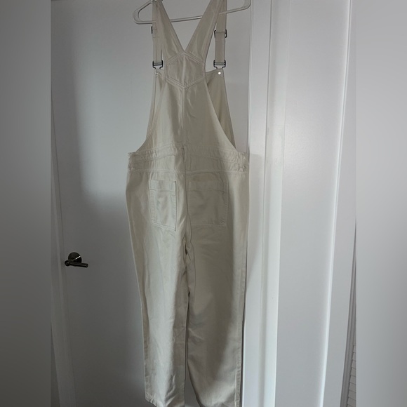 Carly Jean Cream Overalls 1X - Picture 7 of 7